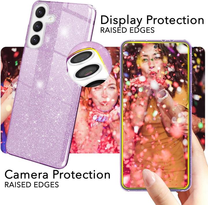 Immagine prodotto Nalia Copertina ibrida glitterata (Samsung Galaxy S24)
