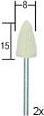 Actual product image Proxxon Polishing pin bullet