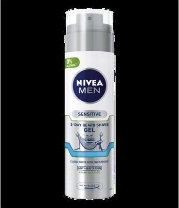 NIVEA MEN Men Sensitive 3-Day Beard (200 ml, Shaving gel)