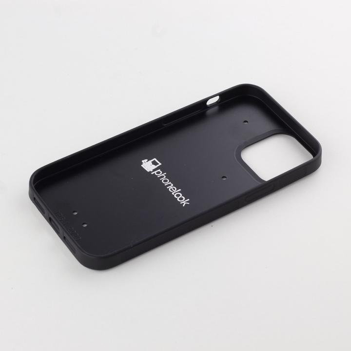 Actual product image PhoneLook Coque Silicone rigide noir Halloween 2023 rose and skeleton (Apple iPhone 12)