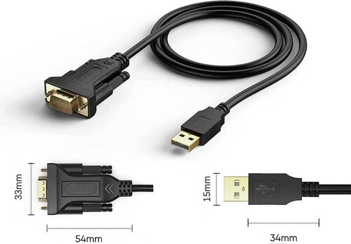 Produktbild Techly TV, Monitor Anschlusskabel USB/Seriell Anschlusskbabel, 1.5m (1.50 m, USB)