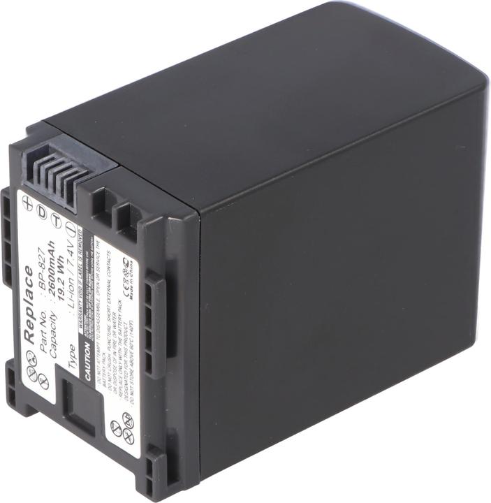 Actual product image AccuCell Akku Canon BP-827 (Camera battery)