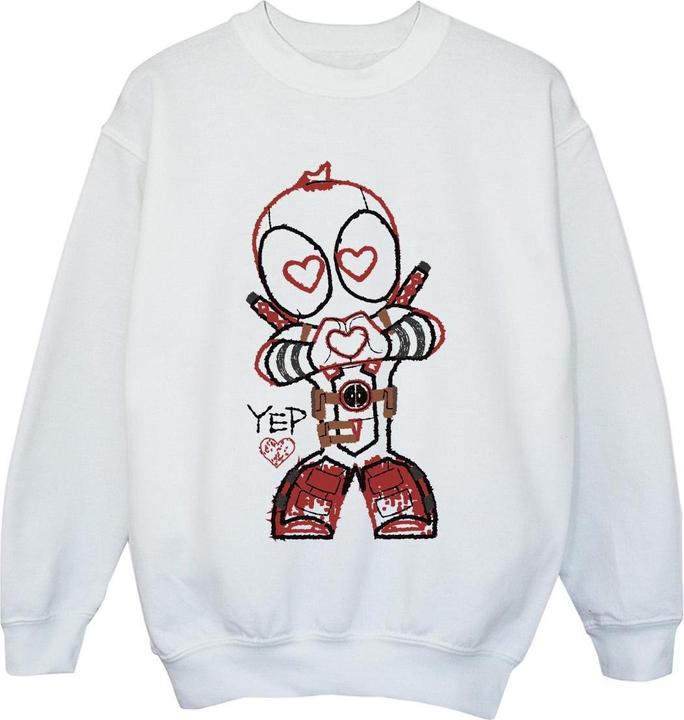 Deadpool Love Beam Line Sweatshirt Mädchen