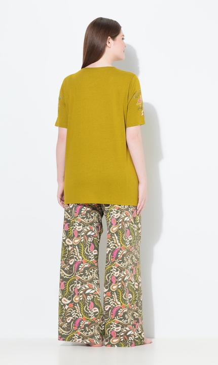 Produktbild Ulla Popken Pyjama, Paisleymuster, Rundhals, Halbarm (54)