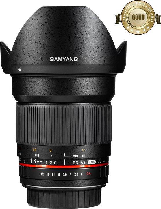 Produktbild Samyang 16mm f/2 ED AS UMC CS - Nikon F (Nikon DX, Nikon F, APS-C / DX)
