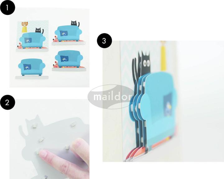 Image du produit Maildor Pochette créative, Tableaux 3D - Multicolore