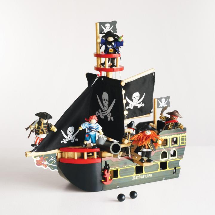 Actual product image Le Toy Van Barbarossa pirate ship