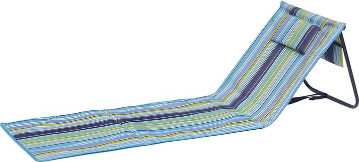 Produktbild Mojawo Strandliege Strandmatte Rückenlehne Kissen faltbar L152xB51xH41cm (152 cm)