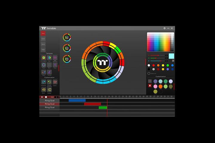 Actual product image Thermaltake Riing Quad 12 RGB White Edition (120 mm, 3 x)