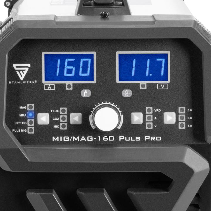 Produktbild Stahlwerk Schweissgerät MIG MAG 160 Puls Pro IGBT Kombigerät mit 160 Ampere
