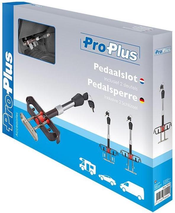 Produktbild ProPlus Pedalsperre mit zwei Schlüsseln