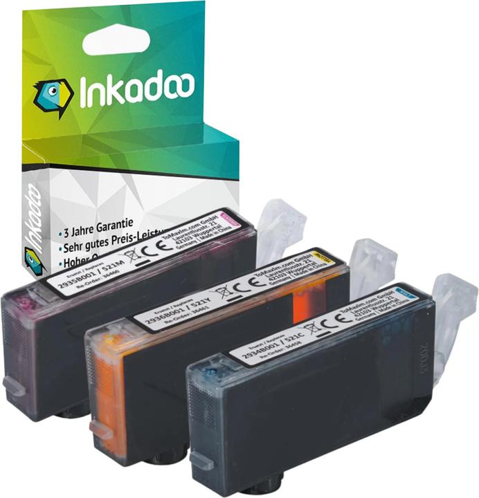 Produktbild Inkadoo Druckerpatronen kompatibel mit Canon PGI-520 / CLI-521