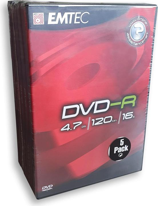 Produktbild Emtec DVD-R 4,7GB 16x (5 x)