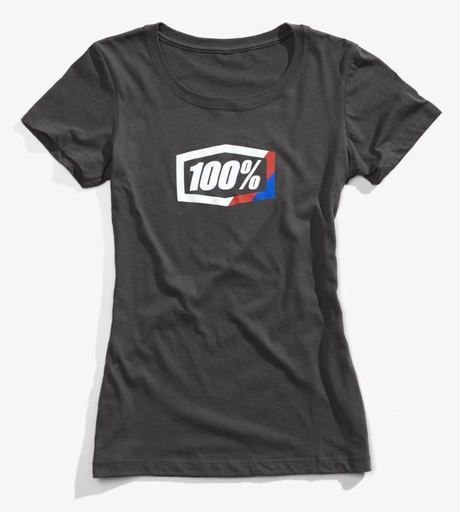 100% T-Shirt Streifen Frauen Kurzarmkohlegrösse für Frauen L (neu) (L)