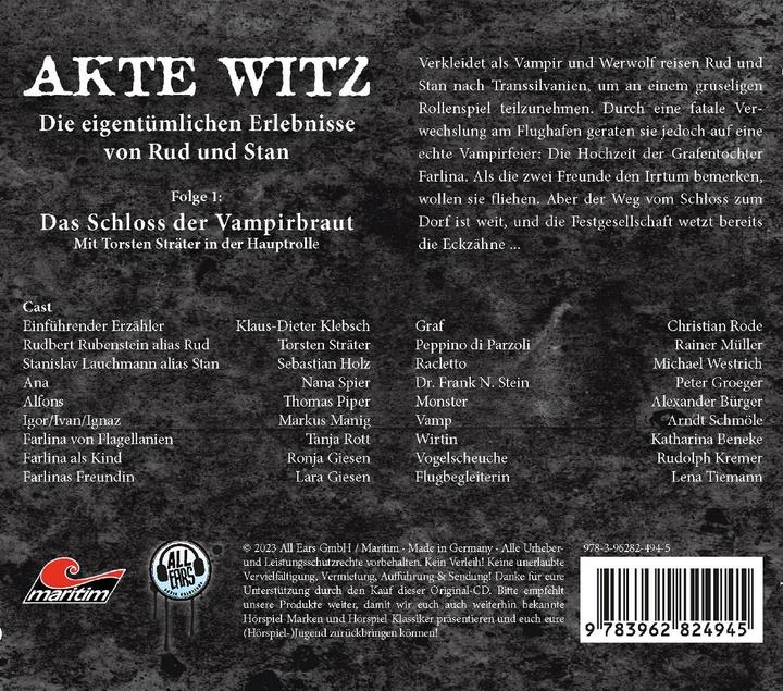 Image du produit Dossier blague 1 Le château de la mariée vampire (Rudbert Rubenstein alias Rud, Allemand)