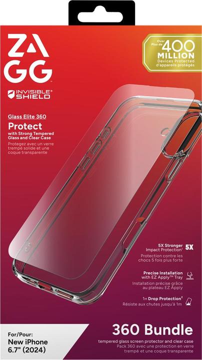 Image du produit Zagg InvisibleShield (1 pièce(s), Apple iPhone 16)