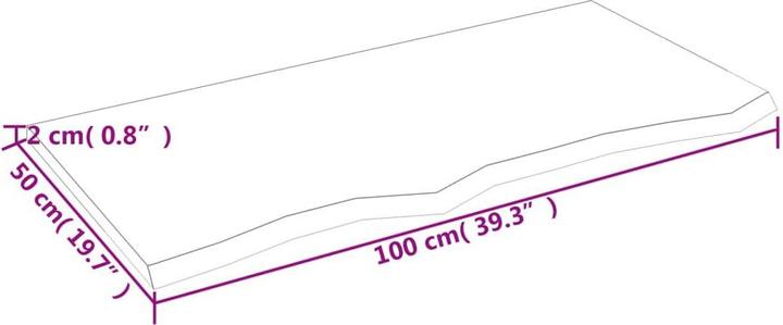 Produktbild VidaXL Gianna (100 x 2 x 50 cm)