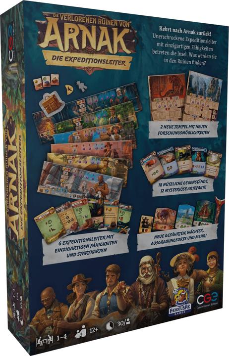 Actual product image Czech games edition CZ116 - Expedition Leaders - Board Game, for 1-4 Players, from 12 years (DE Expansion) (German)