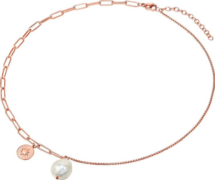 Produktbild Valero Pearls Damen Edelstahl Süsswasser-Zuchtperle roségold 40,0 cm Basiskette + 5,0 cm Verlängerung - 24351 (Edelstahl, 40 - 45 cm)
