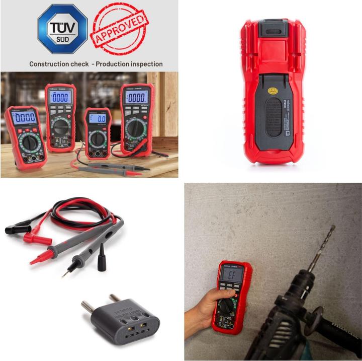 Actual product image Velleman Robust true RMS digital multimeter with automatic measuring range - CAT III - 1000 V - 8 Fu (CAT III)