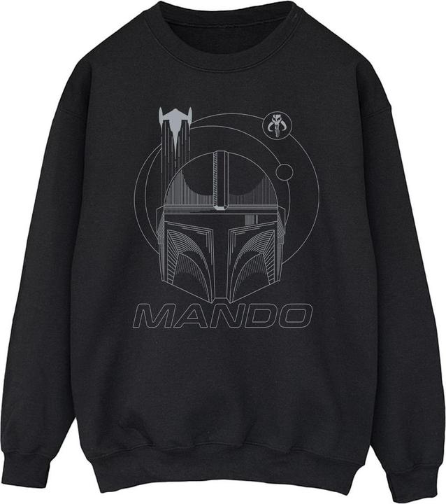 Star Wars The Mandalorian Rings Helmet Sweatshirt (L)