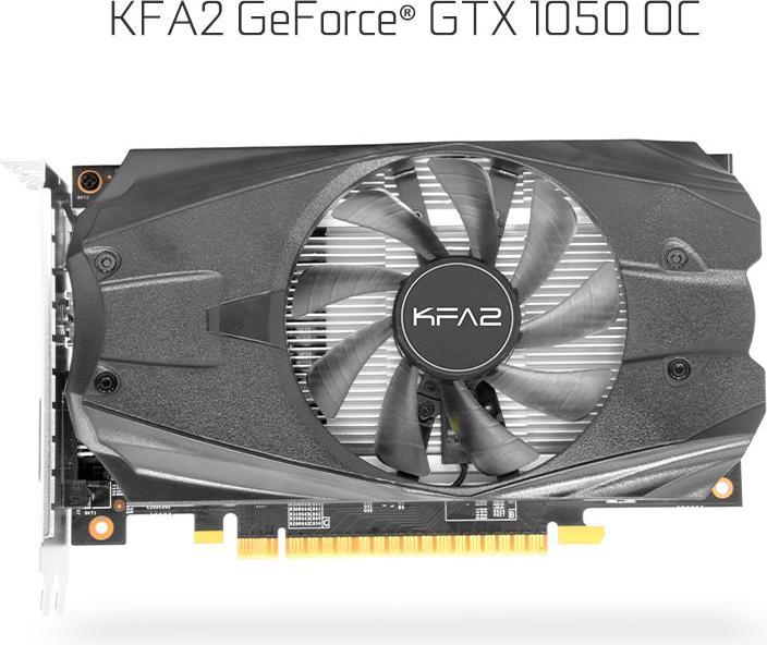 Produktbild KFA2 GeForce GTX 1050 OC - Grafikkarten (2 GB)