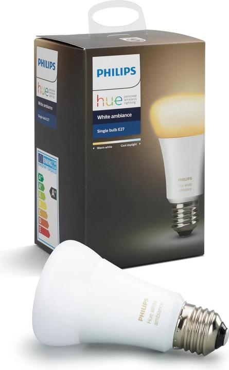 Actual product image Philips Hue White Ambiance Expansion (E27, 9.50 W, 806 lm, 1 x, F)