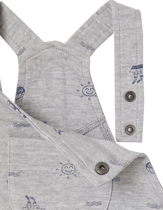 Actual product image Vertbaudet Baby Sweat-Latzhose, maritimer Print (104)
