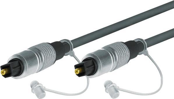 Produktbild Tecline Professional Audio-Lichtleiterkabel, High Quality, Toslink St./St., 1,0 m Hochwertige optische Digit (1 m, Optisch)