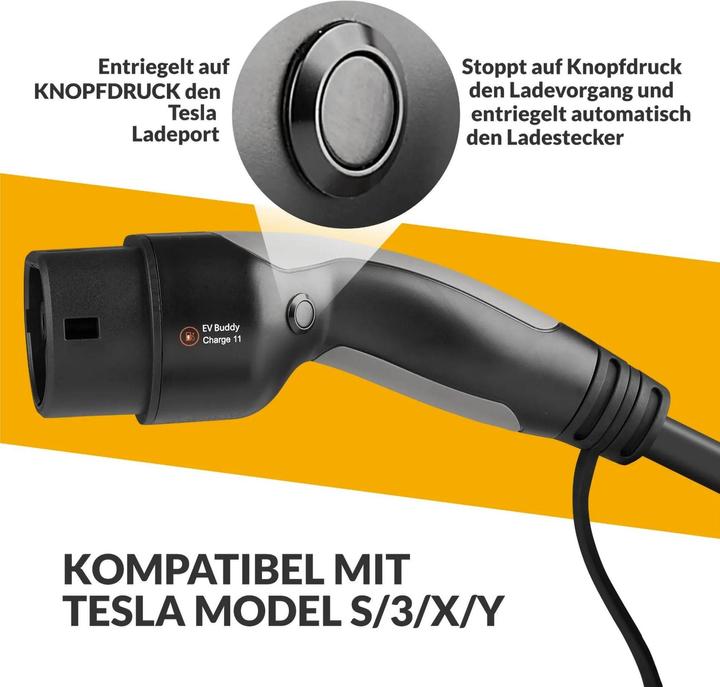 Image du produit Ev Buddy Charge 11 Tesla Edition (Type 2, 11 kW, 16 A, 6 m)