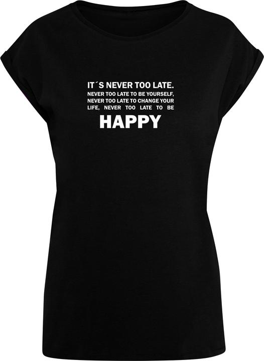 Merchcode Ladies Never Too Late Extended Shoulder Tee - 111665 (5XL)