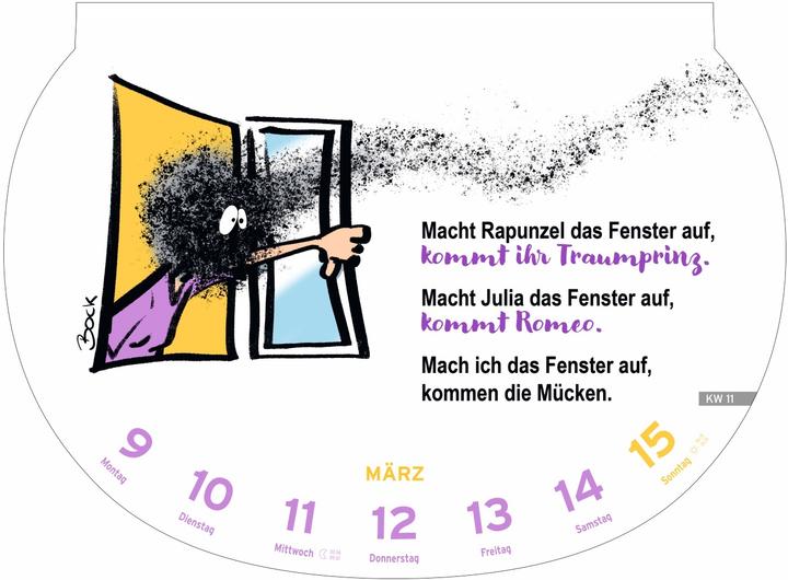 Produktbild Heye Bildkalender Dumme Sprüche (Harter Einband, Deutsch)