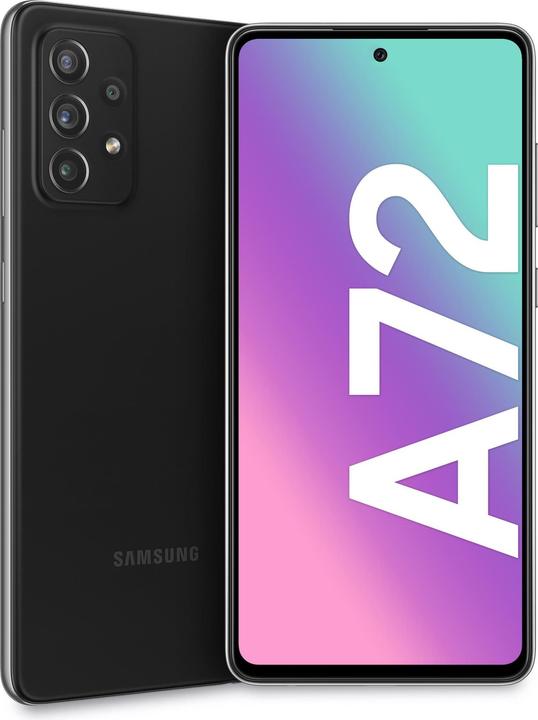 Actual product image Samsung Galaxy A72 EU (128 GB, Black, 6.70", Dual SIM, 64 Mpx, 4G)