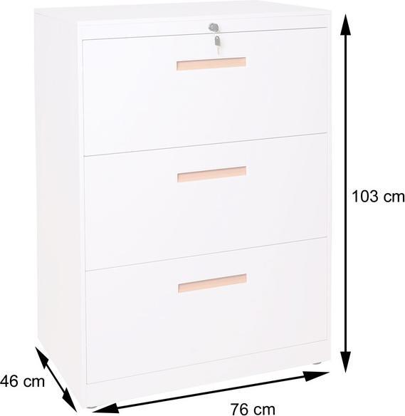Produktbild Jamb Hängeregisterschrank (76 x 46 x 103 cm)