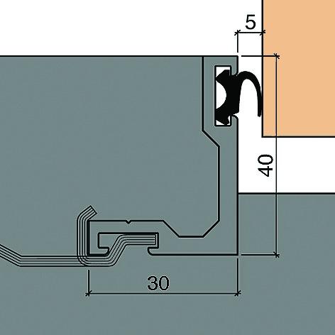 Actual product image Hebgo Threshold angle 180