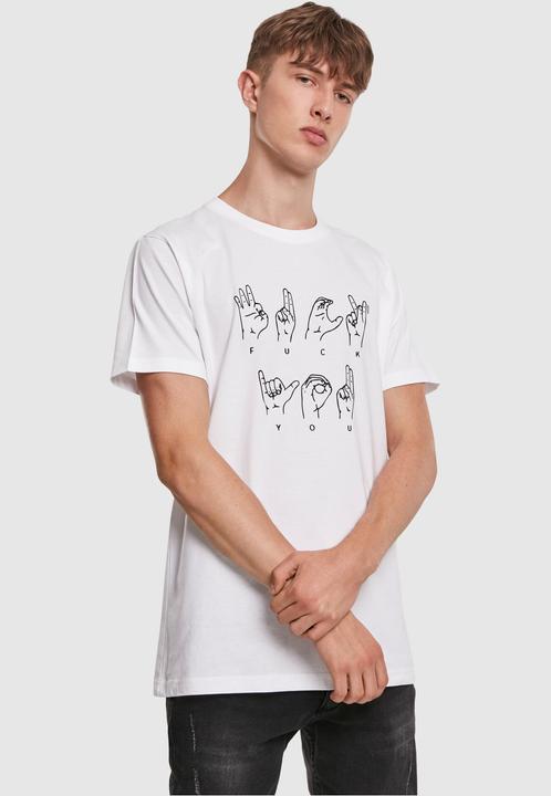 Actual product image Mister Tee FU Sign Language Tee (XS)