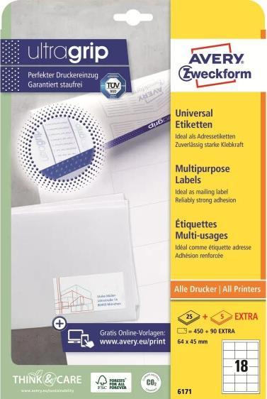 Produktbild Avery Universal-Etiketten
