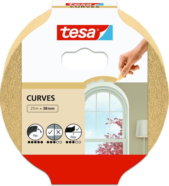 Produktbild tesa Malerband für Kurven, Kurvenband (38 mm)