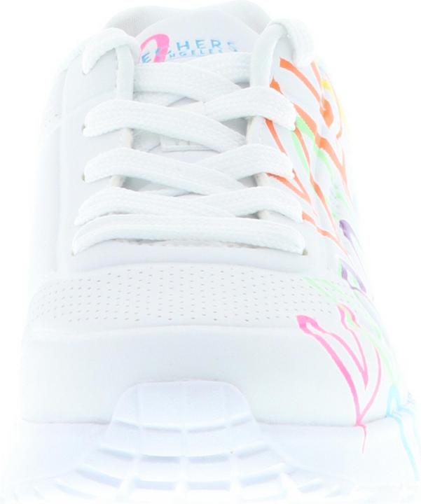 Produktbild Skechers 314064L/WMN Uno Lite-Spread The Love Kinder Mädchen Damen Sneaker Turnschuhe weiss/bunt/neon (32)