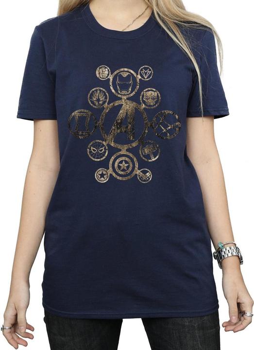 Actual product image Womens/Ladies Avengers Infinity War Icons Cotton Boyfriend T-Shirt (S)