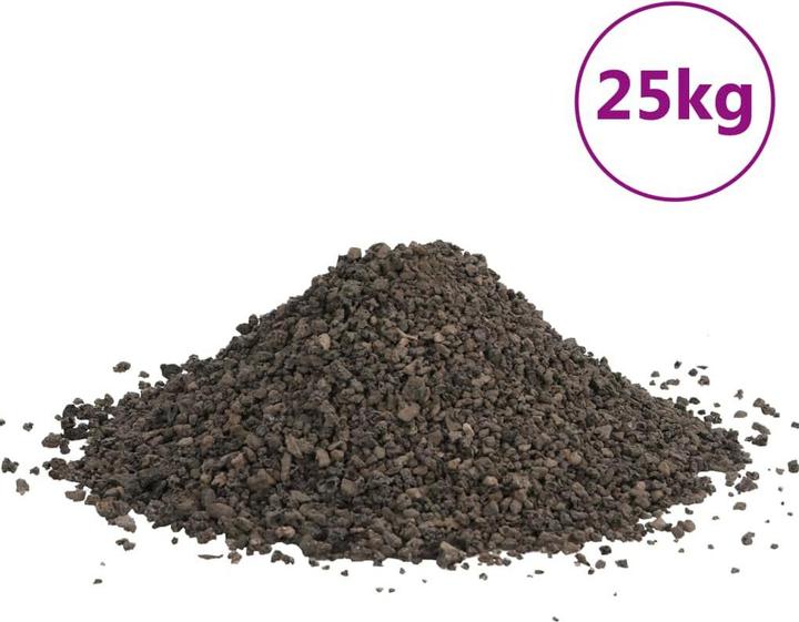 Produktbild VidaXL Basalt-Kies 25 kg Schwarz 3-5 mm,Farbe: Schwarz,Material (Dekoration, sonstige Gegenstände)