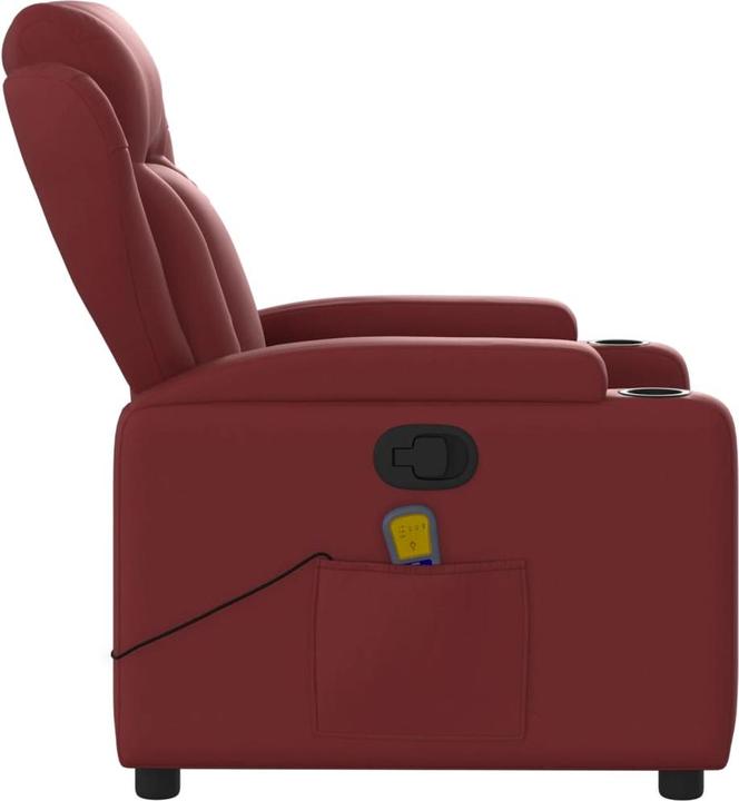 Immagine prodotto VidaXL Sedia da massaggio in similpelle rosso vino, colore: rosso vino, materiale