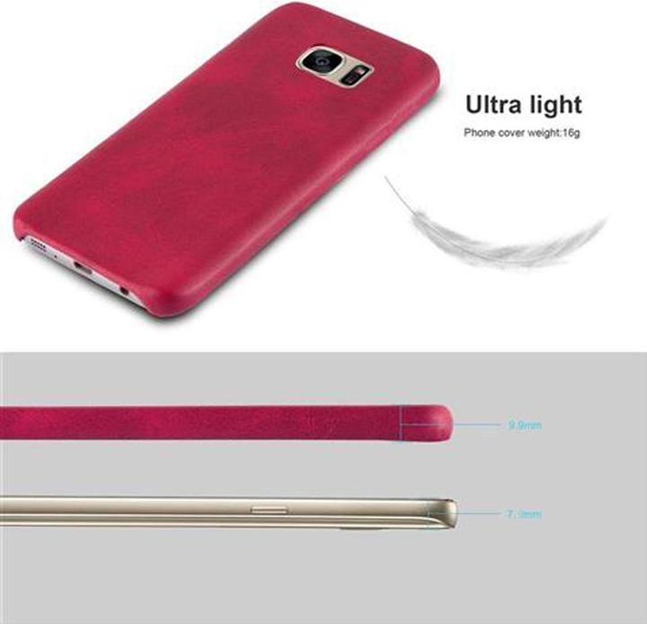 Image du produit Cadorabo Couverture rigide en similicuir avec structure (Samsung Galaxy S7)