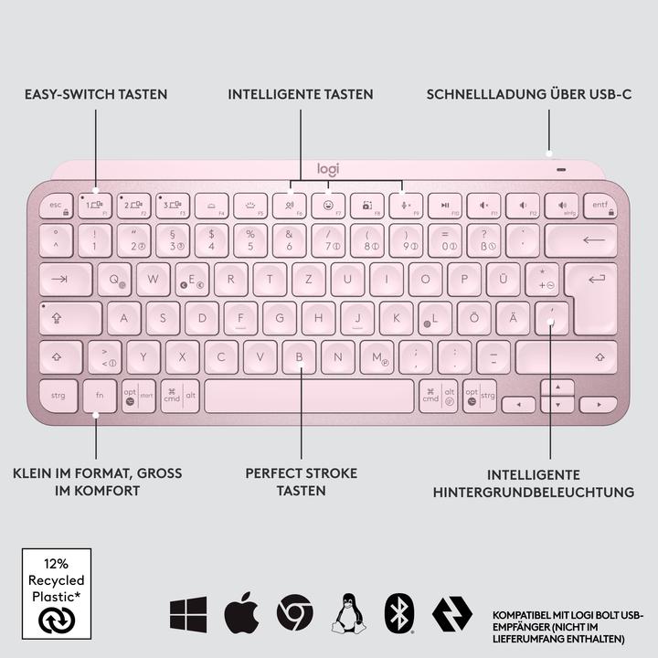 Actual product image Logitech MX Keys Mini (DE, Wireless)
