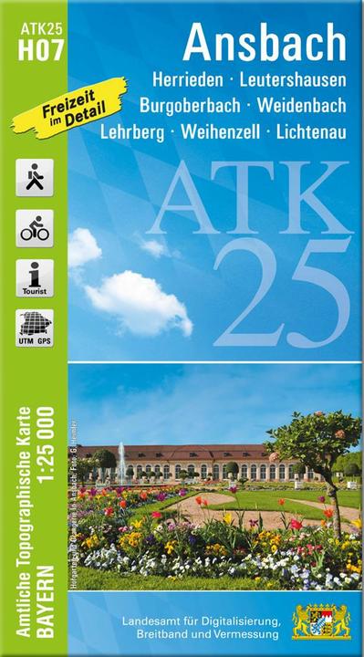 Produktbild ATK25-H07 Ansbach (Amtliche Topographis