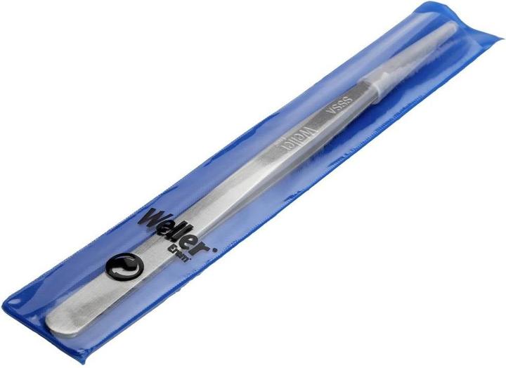 Actual product image Weller Erem Precision tweezers with long and narrow handles, pointed, stainless steel 140mm