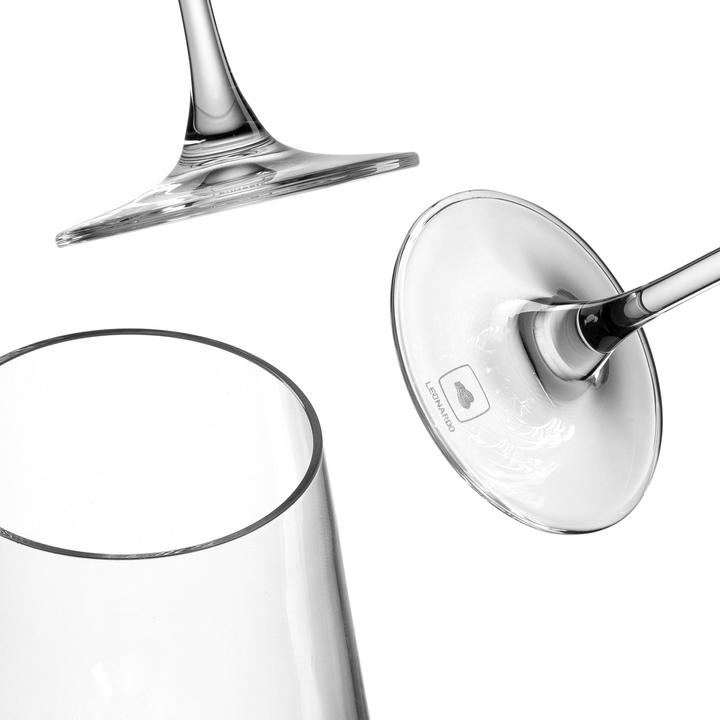 Actual product image Leonardo Trinkglas Puccini 120 ml, 6 Stück, Transparent, Glas (12 cl, 6 Glasses, Red wine glasses)