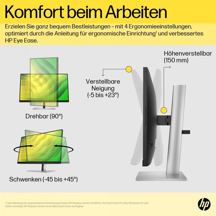 Productafbeelding HP E24q G5 (2560 x 1440 pixels, 23.82")