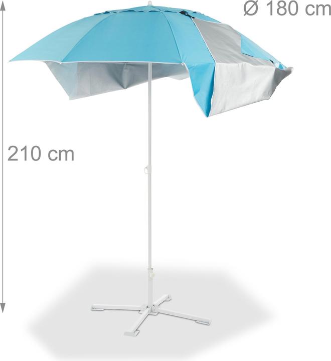 Image du produit Relaxdays Parapluie de plage (1.80 m)