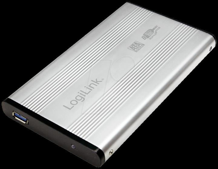 Produktbild LogiLink UA0106A – Gehäuse zu HDD 2,5 SATA USB 3.0 Silber (2.5")